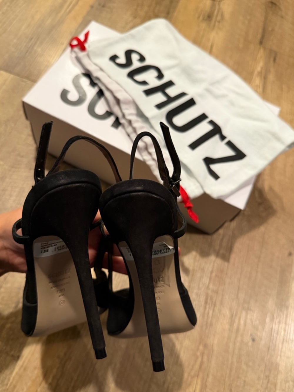Schutz Boris 75MM Suede Slingback Pumps 7.5 - Picture 9 of 11